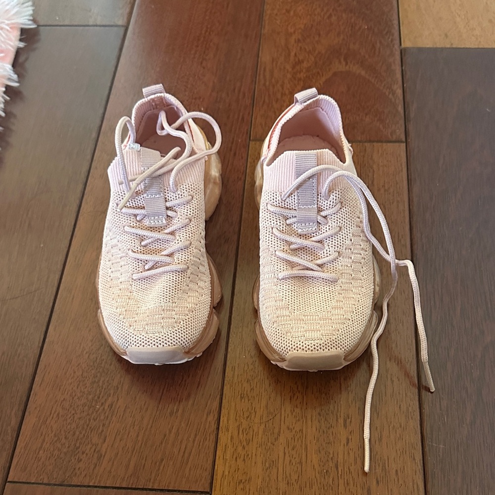 Pink Knit Sneakers